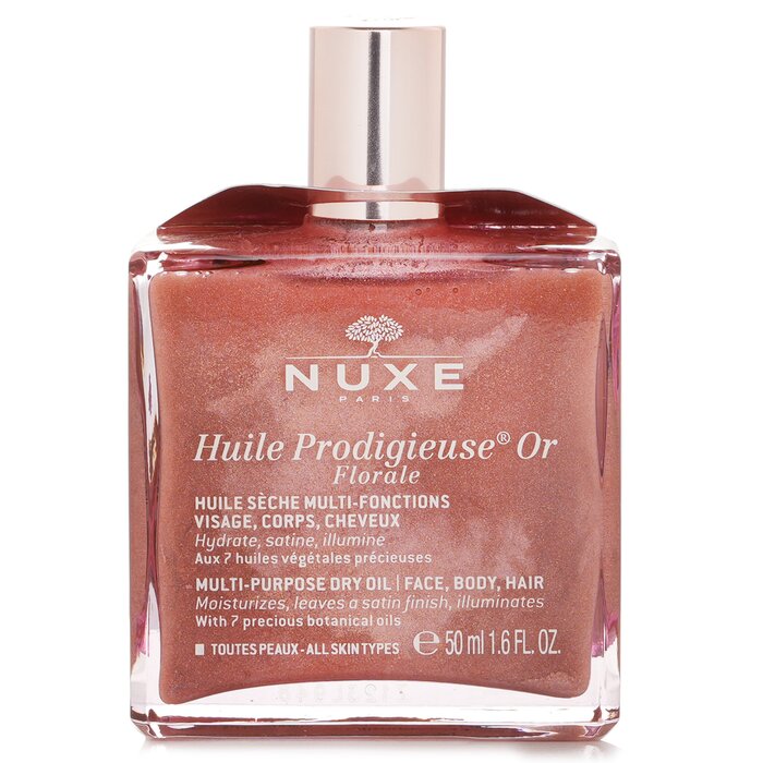 Nuxe Huile Prodigieuse Or Florale Multi Purpose Face Body Hair Dry Oil 50ml/1.6oz for skincare needs