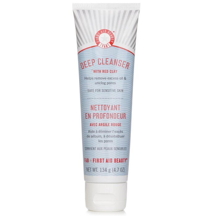 First Aid Beauty Red Clay Cleanser – for deep pore cleansing
