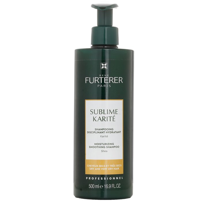 Dry hair shampoo - Rene Furterer Fur Sublime Karite Hydra Shampoo 500ml for moisturizing and nourishment.