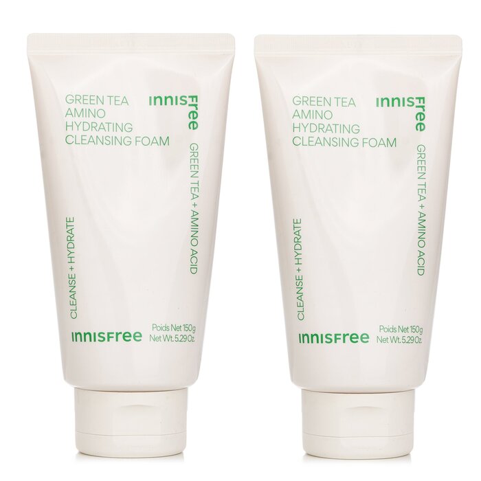 Innisfree Green Tea Hydrating Amino Acid Cleansing Foam Set