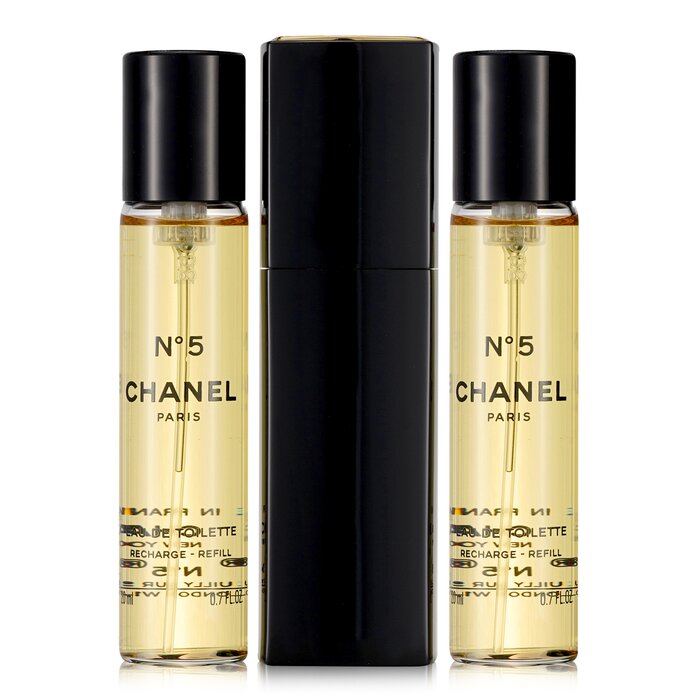 Chanel No.5 Eau De Toilette Purse Spray And 2 Refills