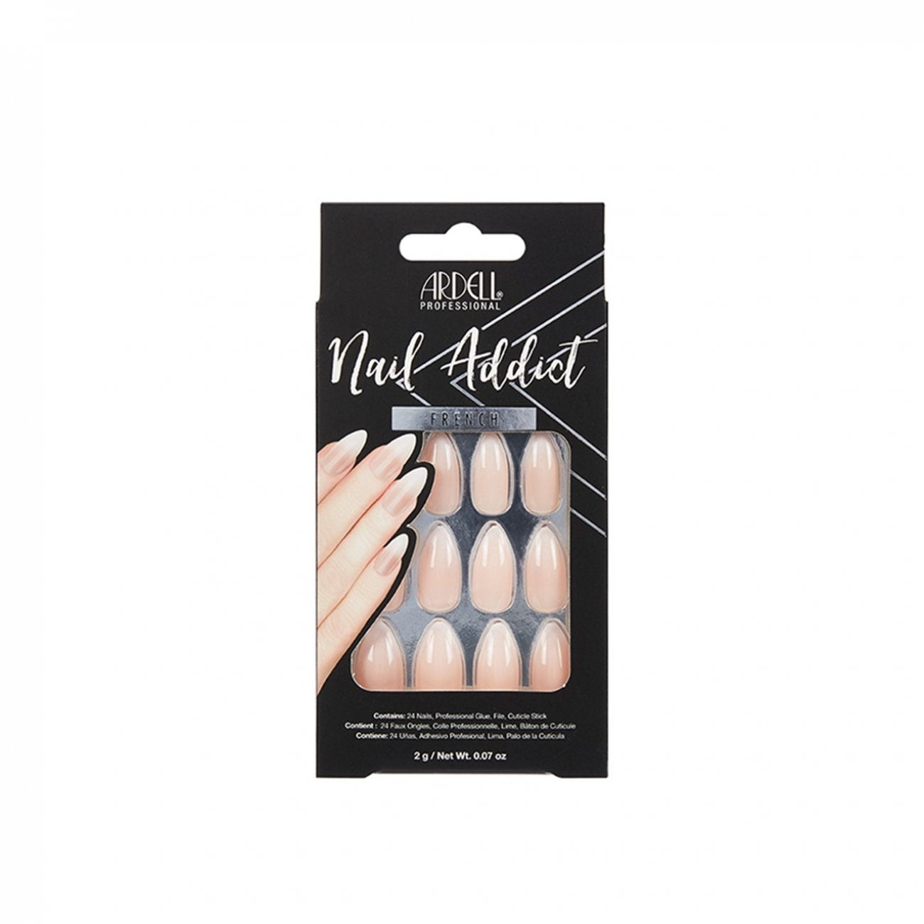 Ardell Nail Addict French Artificial Nails Ombre Fade x24