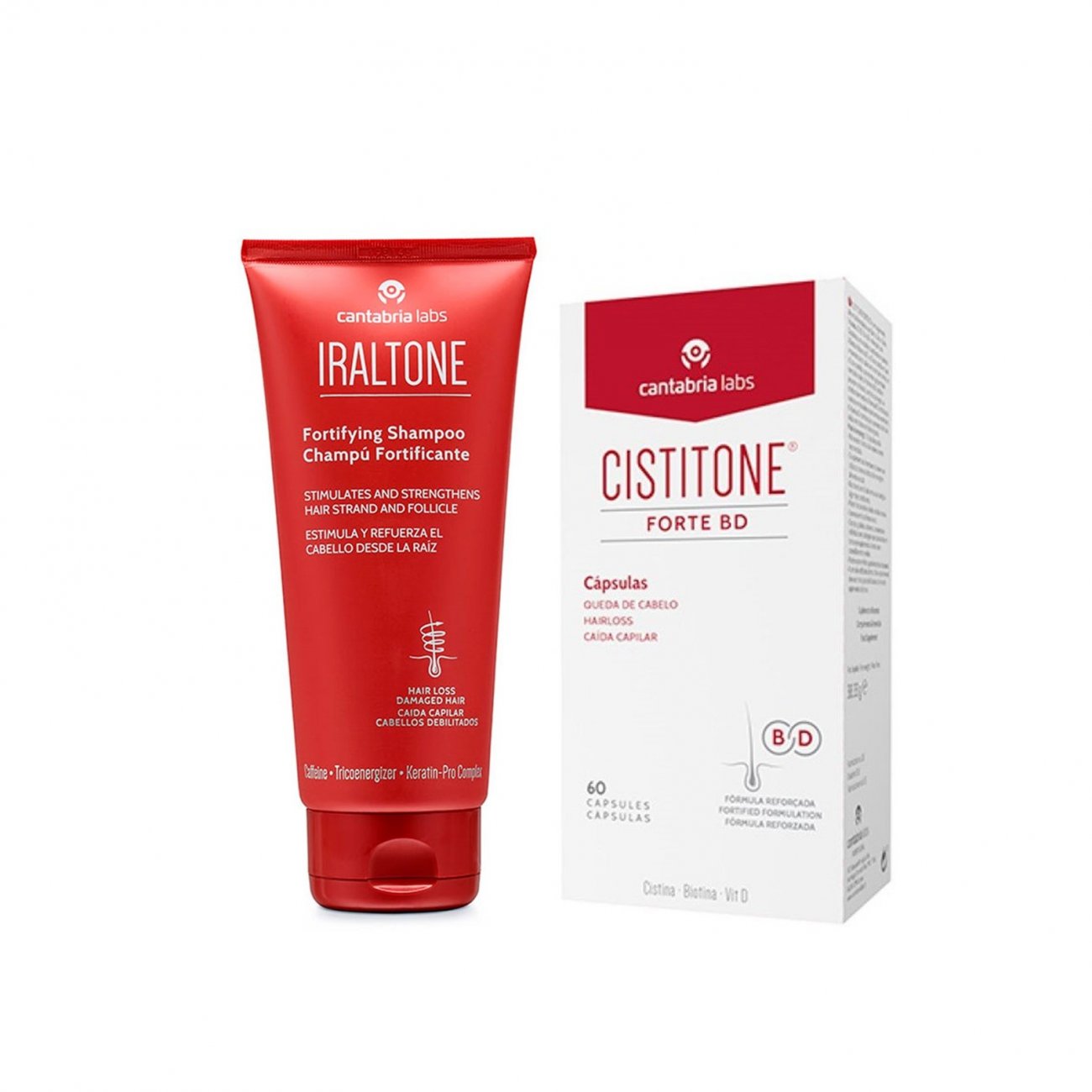 PROMOTIONAL PACK:Cistitone Forte BD Hair Loss Capsules x60 + Fortifying Shampoo 200ml