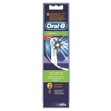 CrossAction Replacement Head Electric Toothbrush x2