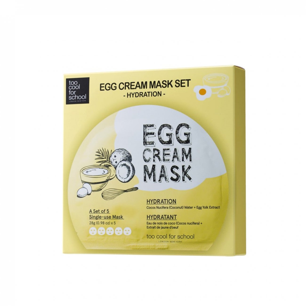 PROMOTIONAL PACK: Egg Cream Hydration Mask Set 5x28g